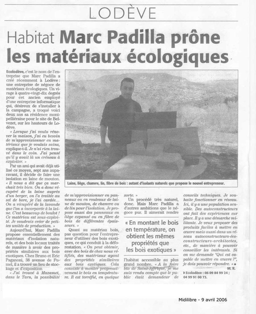 Création Ecolodève juin 2006