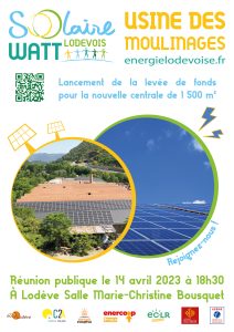 Réunion publique Solairewatt Lodévois – 14 avril 2023